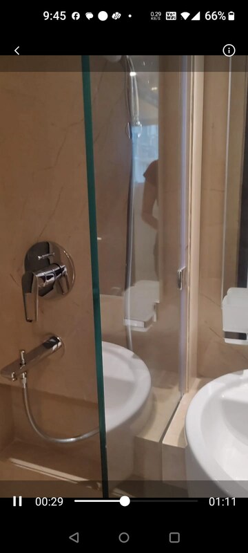 Bathroom in 1 BHK Apartment at Hiranandani Highland, Powai – for Rent