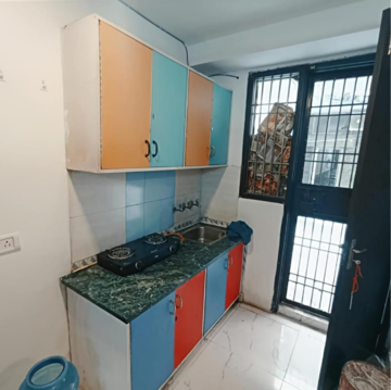 Kitchen in 1 BHK Builder Floor at Malviya Nagar – for Rent