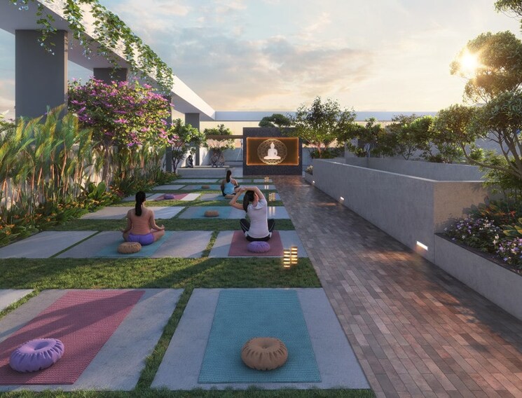 Garden, rohan-saroha 3 Bedroom 1049 Sq.Ft. Apartment In Bhugaon Pune 9208614