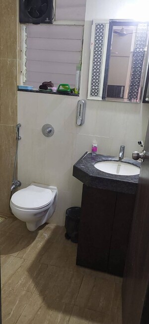 Bathroom in 2 BHK Apartment at Vilas Javdekar Yashwin Anand, Sus – for Rent