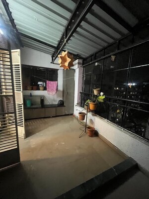 Balcony in 3.5 BHK Apartment at Vanaraji Heights, Kothrud – for Rent