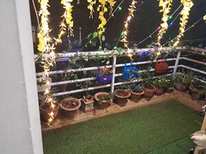 Balcony in 2 BHK Apartment at Mirchandani Palms, Rahatani – for Rent