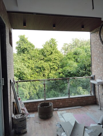 Balcony in 2.5 BHK Apartment at Navbharat Apartments, Paschim Vihar – for Rent