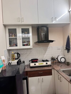 Kitchen in 2 BHK Builder Floor at CR Enclave, Kodihalli – for Rent