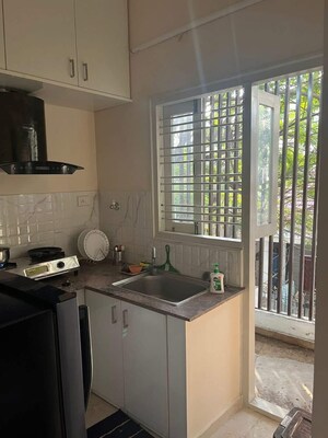 Kitchen in 2 BHK Builder Floor at CR Enclave, Kodihalli – for Rent