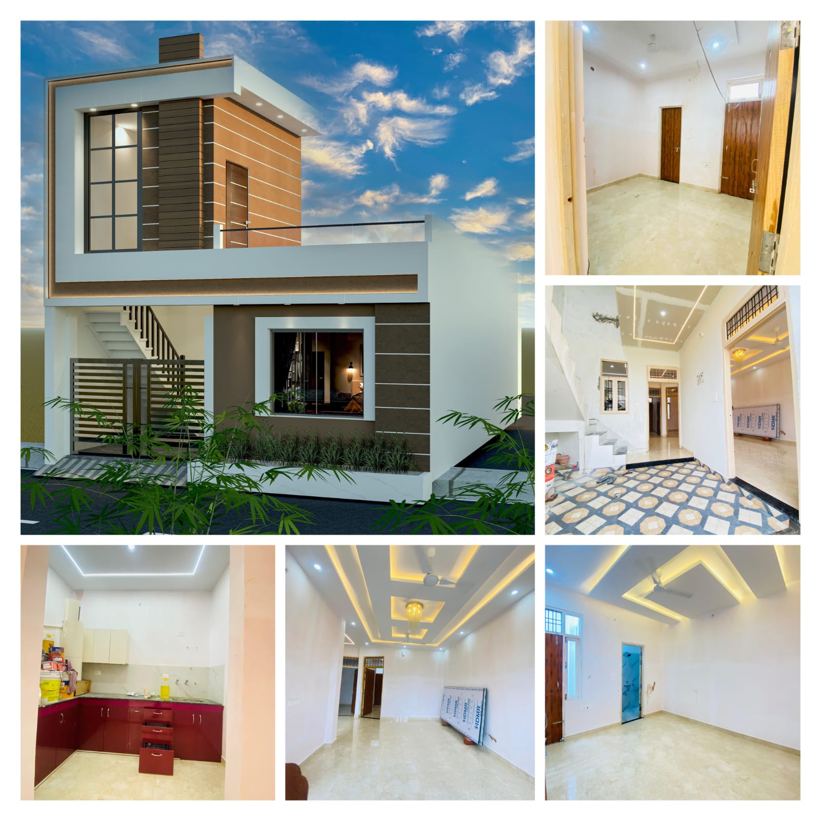 2.5 BHK + Pooja Room 831 Sq.Ft. Independent House in VJ DH 3