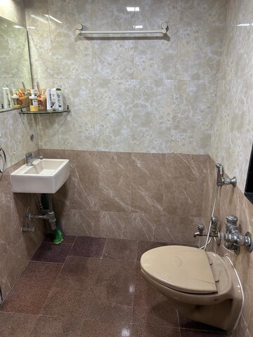 Bathroom in 3 BHK Apartment at Vasant Valley Complex, Malad East – for Sale