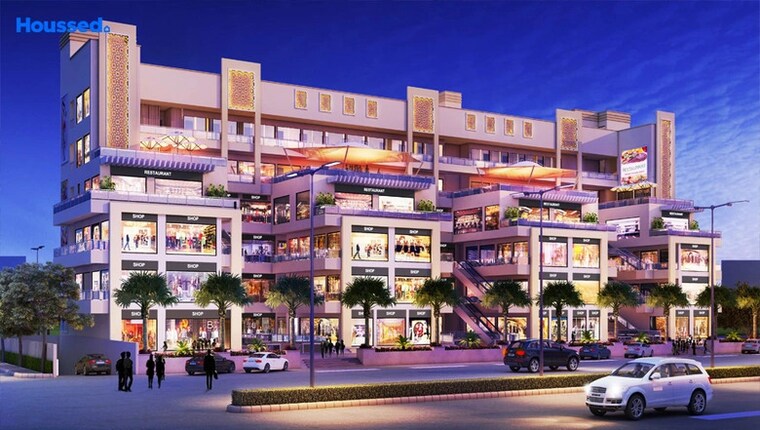 Exterior View, aims-central-plaza Commercial Shop 700 Sq.Ft. In Sector 4 Greater Noida Greater Noida 9210100