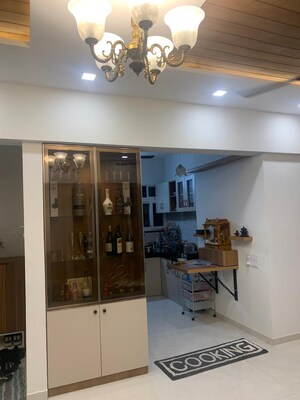 Living Room in 3 BHK Apartment at Majestique Towers, Kharadi – for Rent