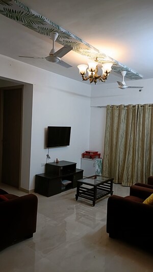 Living Room in 2 BHK Apartment at Sheth Vasant Oasis, Andheri East – for Rent