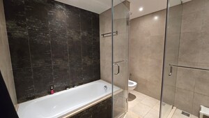 Bathroom in 4 BHK Apartment at Panchshil Towers, Kharadi – for Sale