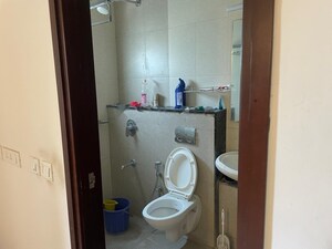 Bathroom in 3 BHK Apartment at Vaishnavi Serene, Yelahanka – for Rent