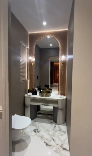 Bathroom in 3 BHK Apartment at Bharat Auravistas, Andheri West – for Sale