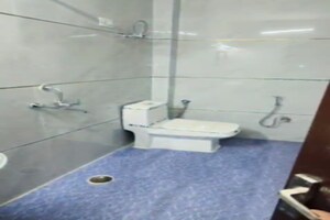Bathroom in 3 BHK Apartment at Shakti Khand Iii – for Rent