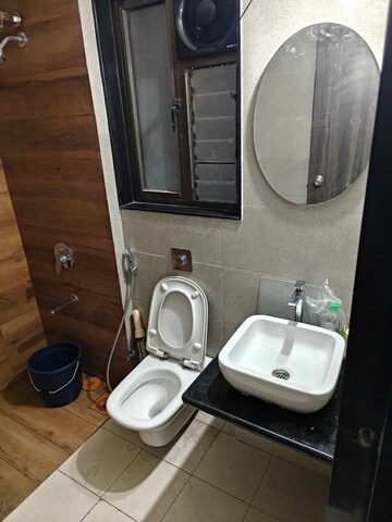 Bathroom in 1 BHK Apartment at Paranjape Blue Ridge, Hinjewadi – for Rent