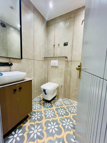 Bathroom in 2 BHK Builder Floor at Dwarka Mor – for Rent