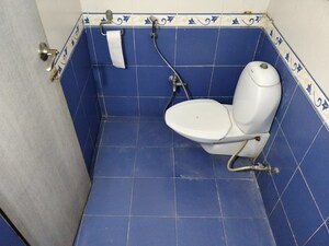 Bathroom in 1 BHK Apartment at Ajmera Valencia, Bhakti Park – for Rent