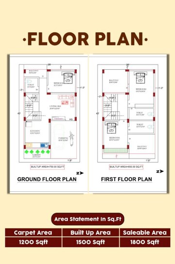 Floor Plan in 3 BHK Villa at Lohgaon – for Sale
