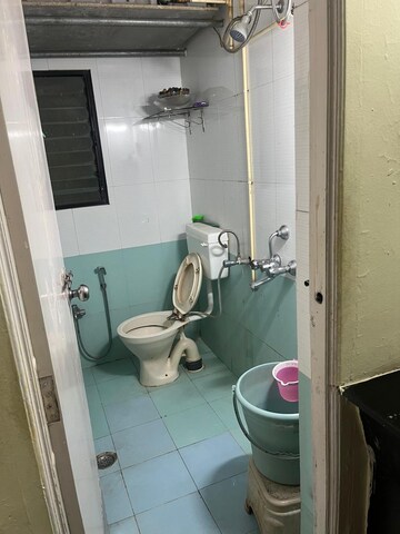Bathroom in 2 BHK Apartment at Siddhivinayak Ambar CHS, Dhayari – for Rent