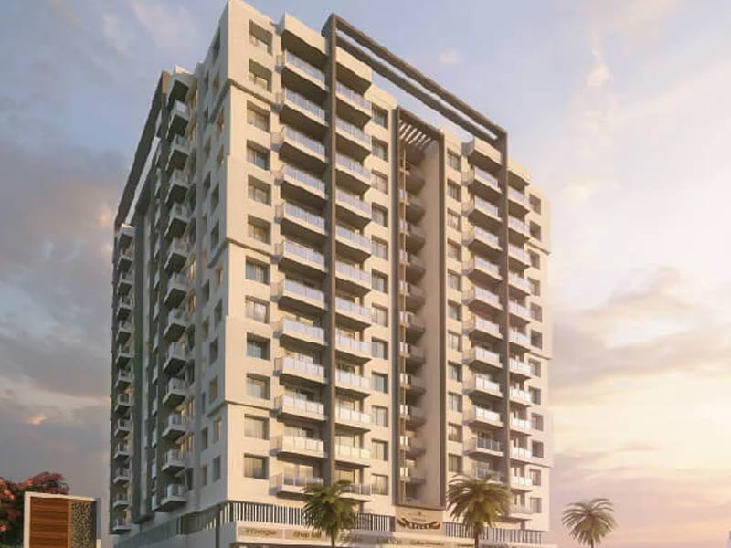 2 BHK + Study Room 1200 Sq.Ft. Apartment in Kohinoor Presidentia