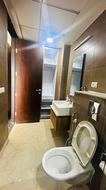 Bathroom in 1 BHK Builder Floor at Kolshet Road – for Rent