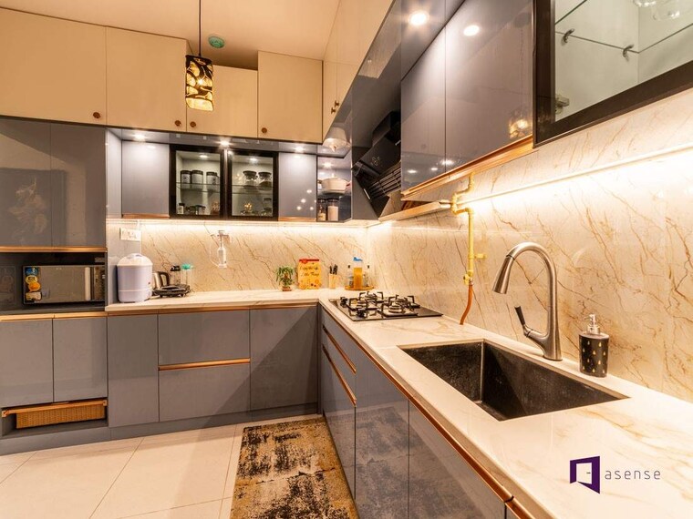 Kitchen, bptp-amstoria 3 Bedroom 303 Sq.Yd. Builder Floor In Sector 102 Gurgaon 9211772