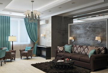 Living Room in 4 BHK Apartment at Sector 77 – for Sale
