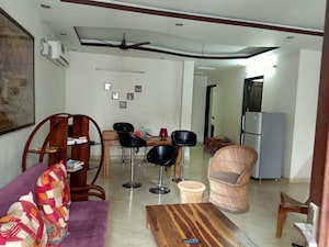Living Room in 2 BHK Builder Floor at Green Park – for Rent
