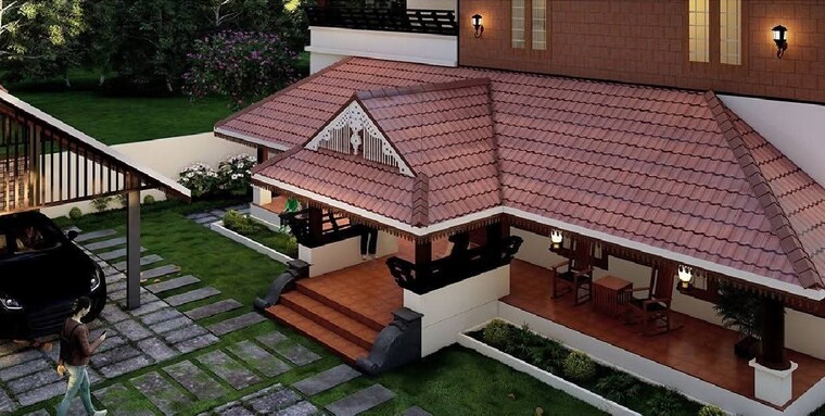 Exterior View, aranattukara 5 Bedroom 3100 Sq.Ft. Villa In Aranattukara Thrissur 9212046