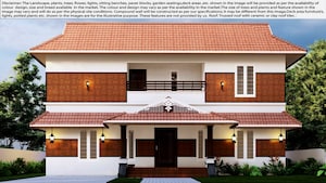 3 BHK Independent House – Exterior View View at Ollukkara - for Sale