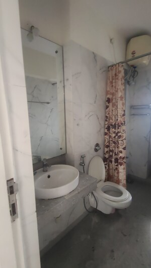 Bathroom in 2 BHK Apartment at Siddhachal Apartment 8, Vasant Vihar – for Rent