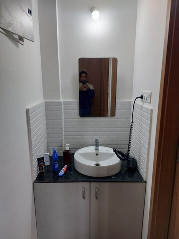 Bathroom in 2 BHK Apartment at Majestique Marbella Phase 1, Kharadi – for Rent