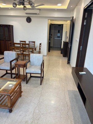 Living Room in 3 BHK Apartment at Peninsula Celestia Spaces, Parel – for Rent