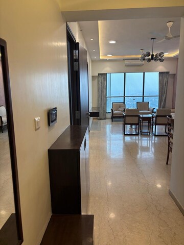 Living Room in 3 BHK Apartment at Peninsula Celestia Spaces, Parel – for Rent