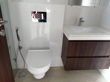 Bathroom in 3 BHK Apartment at Piramal Vaikunth, Balkum Pada – for Rent