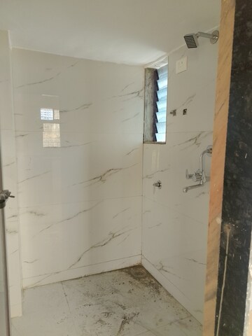 Bathroom in 1 BHK Apartment at Om Sai Heights Phase II, Morya Nagar – for Rent
