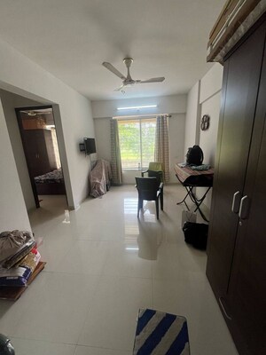 Living Room in 1 BHK Apartment at Goel Ganga Amber, Tathawade – for Rent