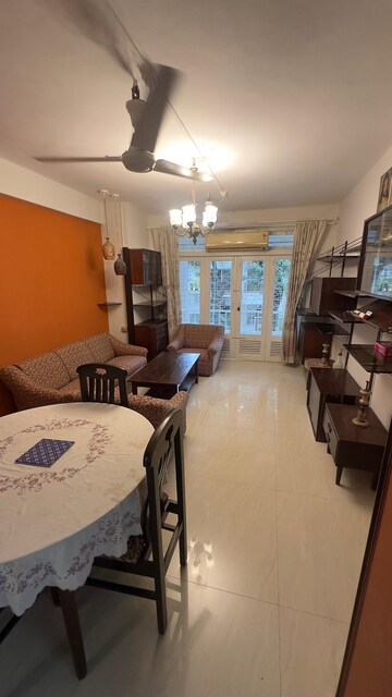 Living Room in 1.5 BHK Apartment at Bandra West – for Rent