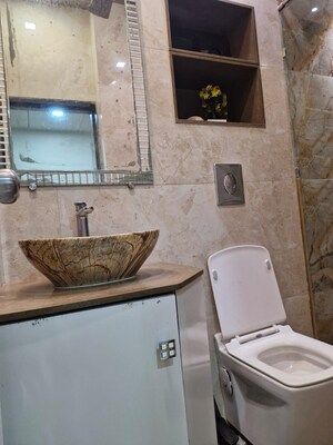 Bathroom in 3 BHK Apartment at Omkar Alta Monte, Malad East – for Sale