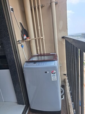 Balcony in 2 BHK Apartment at Raunak City, Kalyan West – for Rent