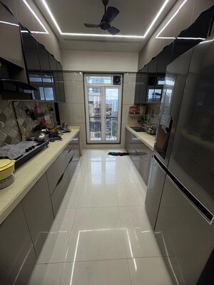 Kitchen in 3 BHK Apartment at Luxora Crystal Antara, Manpada – for Sale