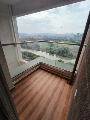 Balcony in 2.5 BHK Apartment at VTP Belair, Mahalunge – for Rent