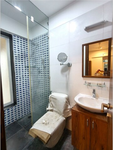 Bathroom in 3 BHK Apartment at Bandra West – for Rent