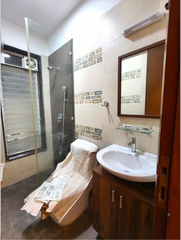 Bathroom in 3 BHK Apartment at Bandra West – for Rent
