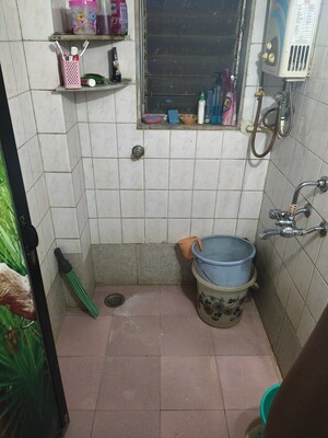 Bathroom in 1 BHK Apartment at Daidipya Apartment, Vartak Nagar – for Rent