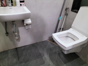 Bathroom in 1 BHK Apartment at Lalani Velentine Apartment 1 Wing D, Malad East – for Rent