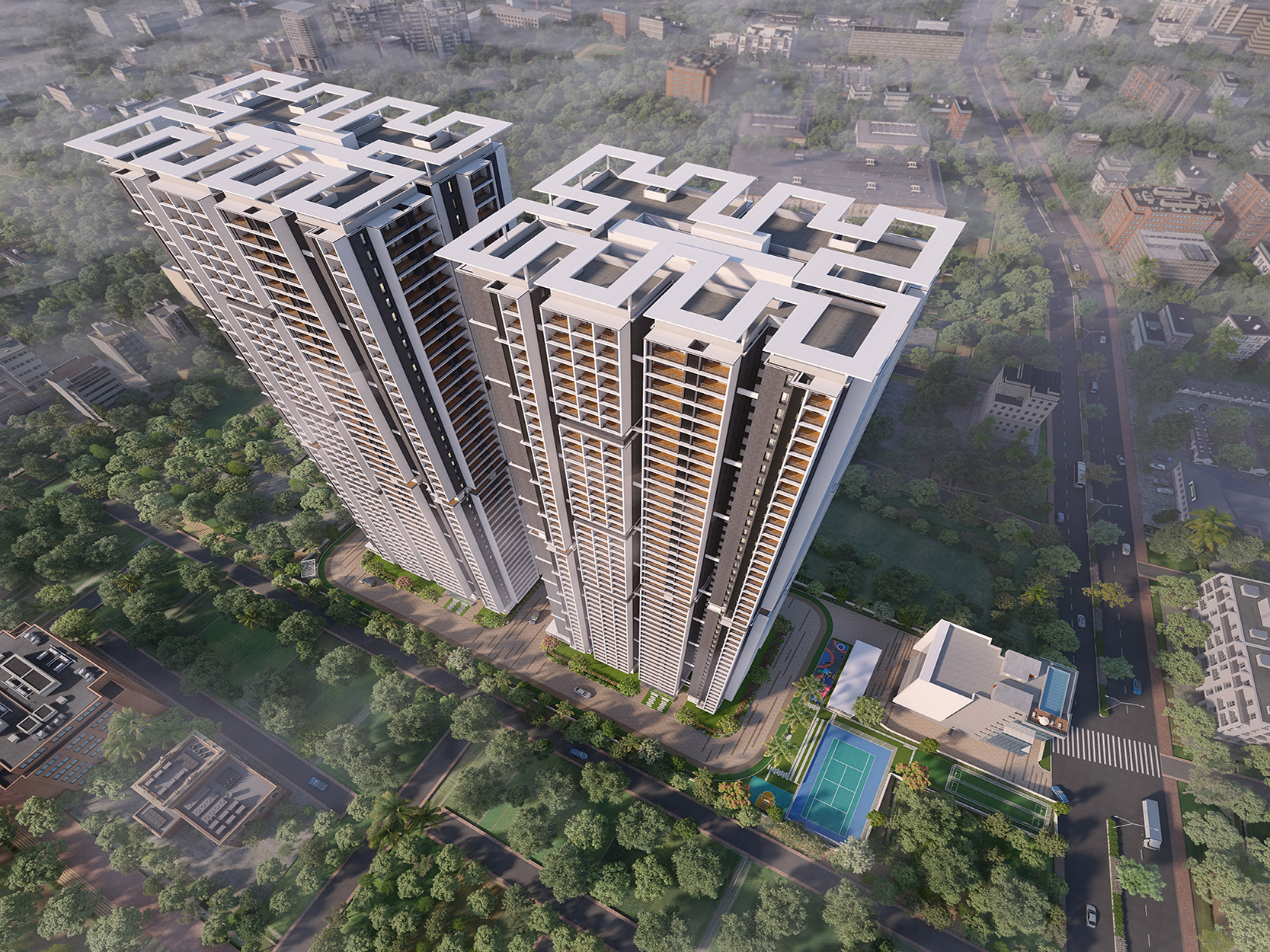 3 BHK 1590 Sq.Ft. Apartment in Candeur Twins