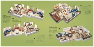 Floor Plan in 3 BHK Apartment at Breez Global Heights 89, Sector 89 – for Sale