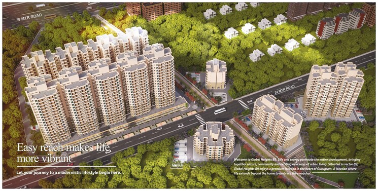 Exterior View, breez-global-heights-89 3 Bedroom 745 Sq.Ft. Apartment In Sector 89 Gurgaon 9213693