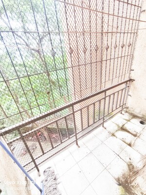 Balcony in 1 BHK Apartment at Shree Samarth Complex, Kalwa – for Rent